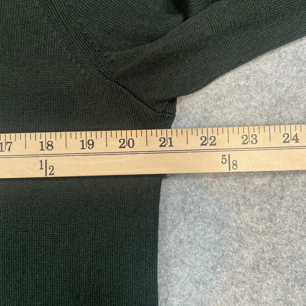 Banana Republic Silk Cashmere Mens Sweater M Dark Green Office